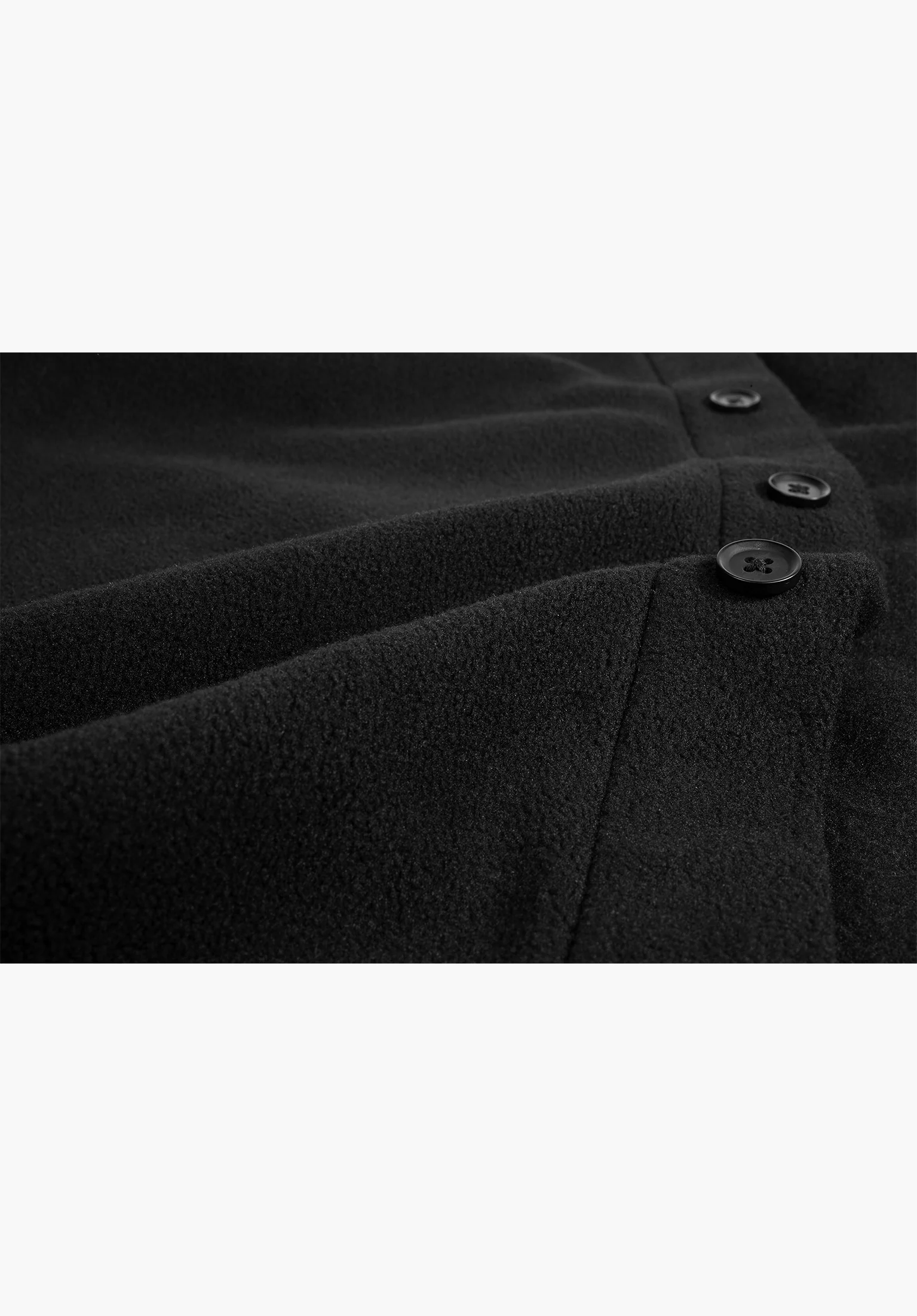 Black & Gold Butten Fleece - Image 4