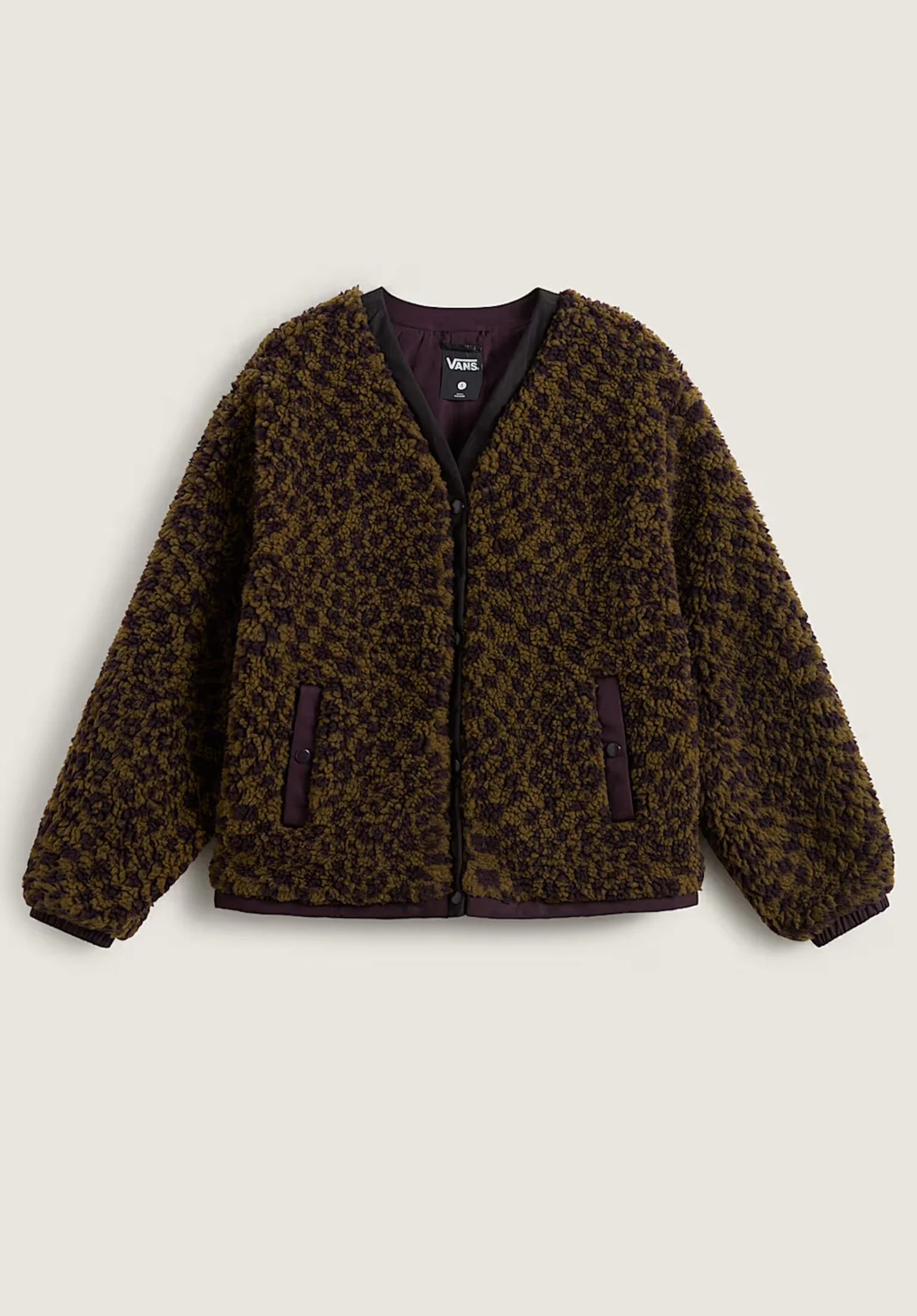 Suffolk Cheetah Check Pile Coat